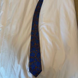 Turnbull & Asser brown and blue tie